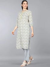 Pure Cotton Printed Kurta Pant Dupatta-VKSKD1198AB